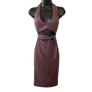 NUDE The Brand Open Front Tie Bodycon Dress
